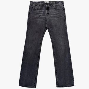 Nili Lotan Weston Straight Leg Jeans Black Resin Wash | Size 36